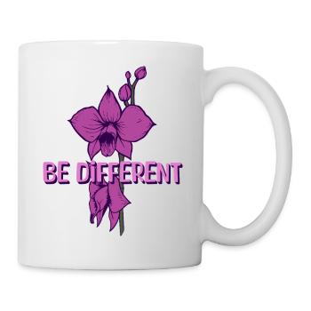 BE DIFFERENT - Orchid Flower Love Positivity - Mug - white - Right