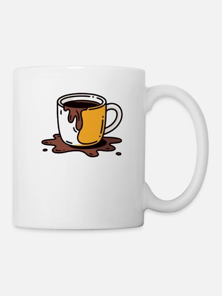 KAFFEETASSEN, LÄCHELN AM MORGEN - Tasse - Weiß