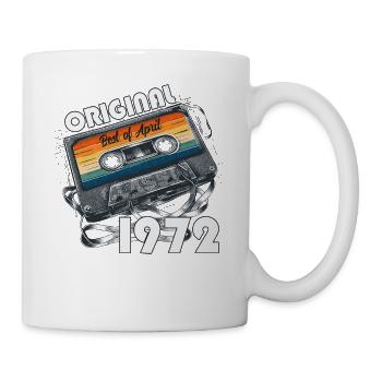 53ème Anniversaire Original Avril Millésime 1972 - Mug blanc - blanc - Droite
