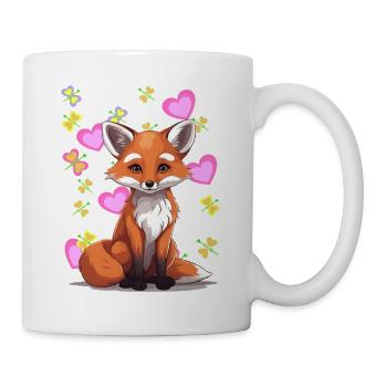 Renard Renards Rétro Vintage Enfants Enfant Conte de fées - Mug blanc - blanc - Droite