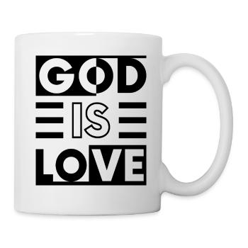 Gott ist Liebe - Tasse - Weiß - Rechts
