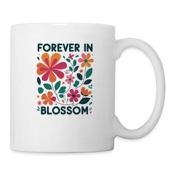 Forever in bloom – Blumen Design - Mug - white - Right