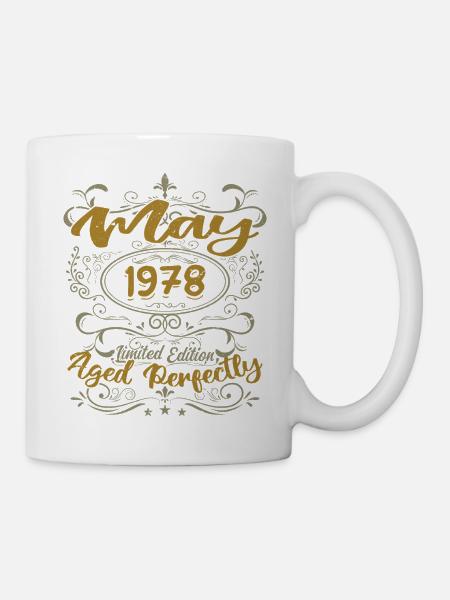 Jahrgang Mai 1978 Geburtstag Mai 1978 Geburtstag Mai 1978 - Tasse - Weiß