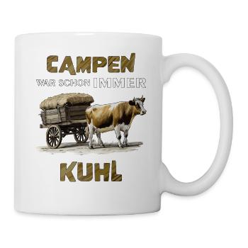 KUH WAGEN CAMPEN WAR SCHON IMMER KUHL - Tasse - Weiß - Rechts