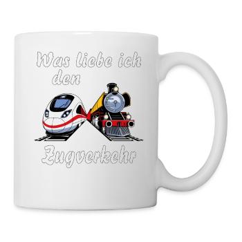 TRAIN What do I love about train transport - Mug - white - Right