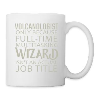 Volcanologist Wizard Volcanology - Tasse - Weiß - Rechts