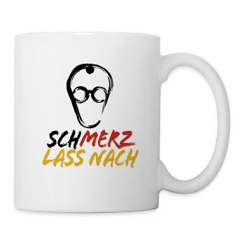 Schmerz lass nach - nein zu Merz - Kanzler - Tasse - Weiß - Rechts