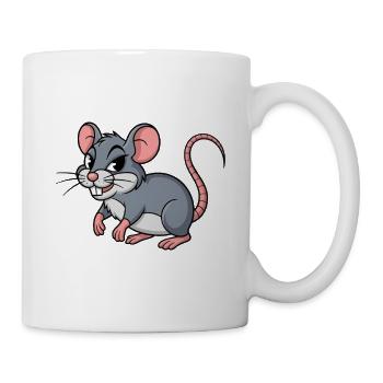 RAT mignon - Mug blanc - blanc - Droite