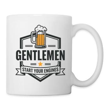 Gentlemen & Beer – Start Your Engines - Mug - white - Right