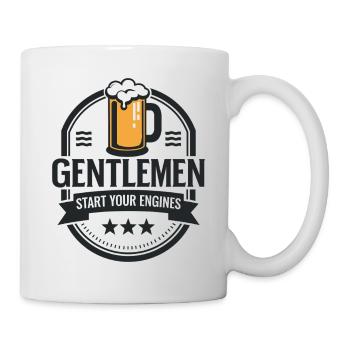 Gentlemen & Beer – Start Your Engines - Mug - white - Right