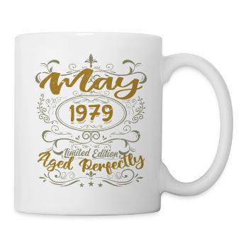 Born in May 1979 Birthday May 1979 bday may 1979 - Mug - white - Right