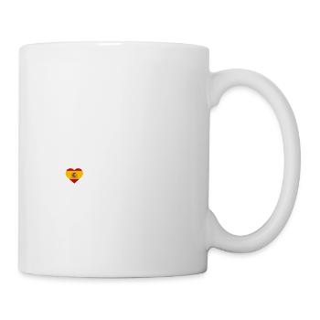 I Love Madrid Cool Eiffel Tower Heart Flag Pun - Mug - white - Right