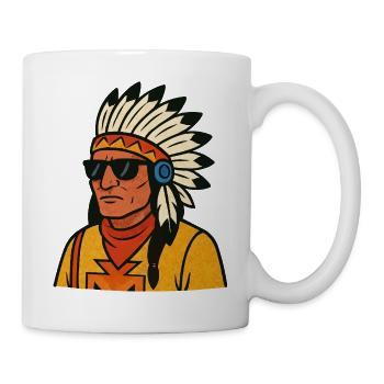 indianer - Tasse - Weiß - Rechts