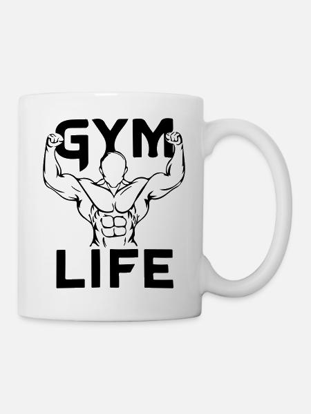 Leben im Fitnessstudio - Tasse - Weiß