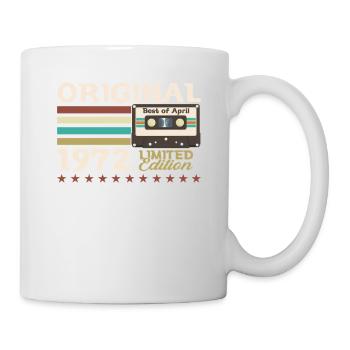 53ème Anniversaire Original Avril Millésime 1972 - Mug blanc - blanc - Droite