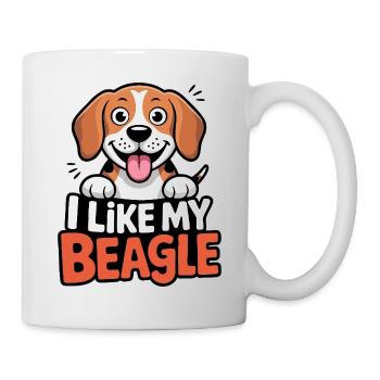 I like my Beagle Hundeliebe - Mug - white - Right