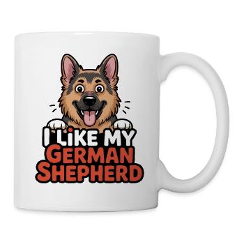 I like my German Shepherd Hundeliebe - Mug - white - Right