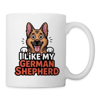 I like my German Shepherd Hundeliebe - Mug - white - Right