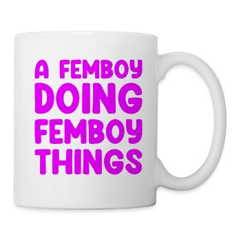 A Femboy Doing Femboy Things - Mug - white - Right