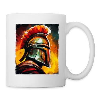 Spartan Warrior Sparta Helmet - Mug - white - Right