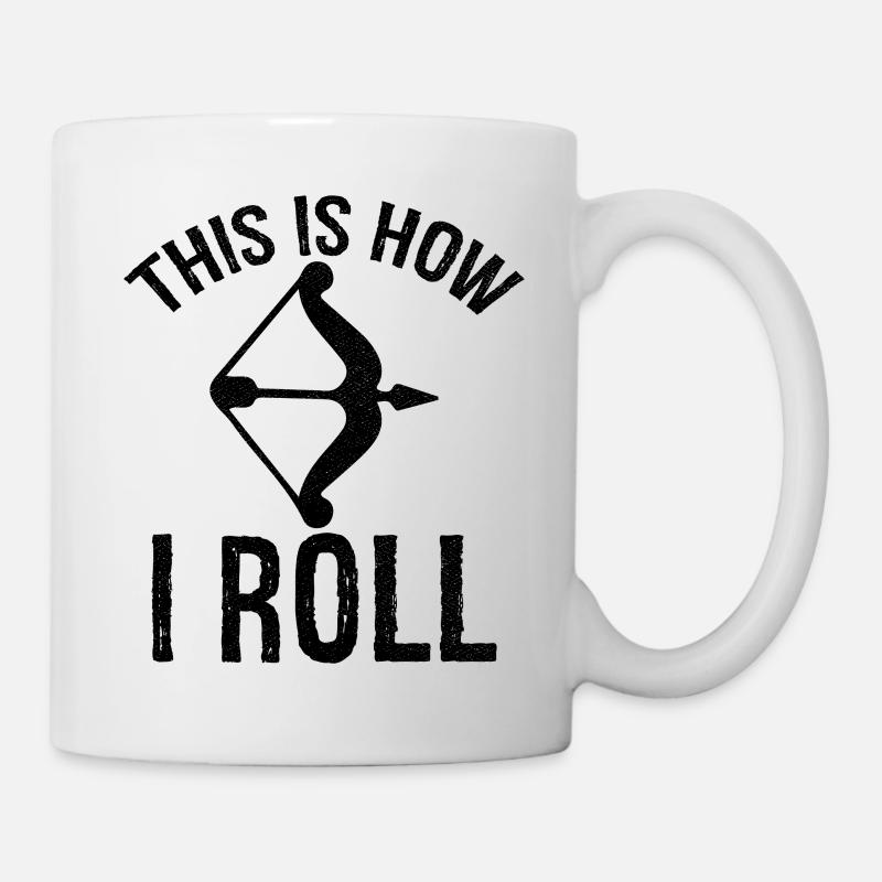 c’est comme ça que je roule le Tir à l’arc - Mug blanc - blanc
