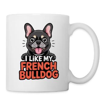 J’aime mon bouledogue français Love - Mug blanc - blanc - Droite