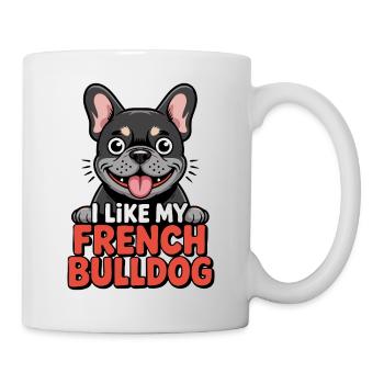 J’aime mon bouledogue français Love - Mug blanc - blanc - Droite