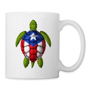 Tortue de Porto Rico - Mug blanc - blanc - Droite