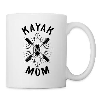 Kayak Mom Kayaking Mama Kayaker - Tasse - Weiß - Rechts