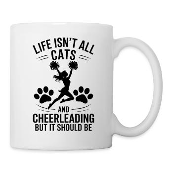 Cheerleading disant drôle Cheerleading cadeau - Mug blanc - blanc - Droite