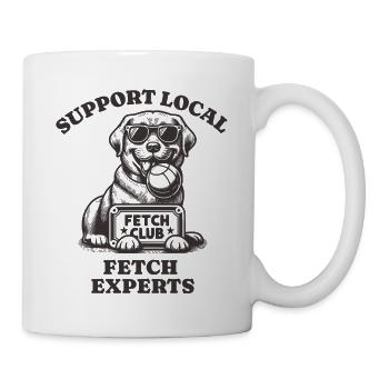 Support Local Fetch experts Labrador Retriever - Mug - white - Right