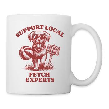 Support Local Fetch experts Labrador Retriever - Mug - white - Right