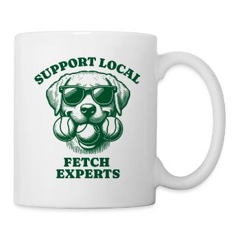 Support Local Fetch experts Labrador Retriever - Mug - white - Right