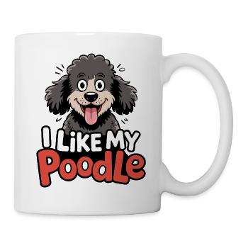 I like my Poodle Hundeliebe - Mug - white - Right