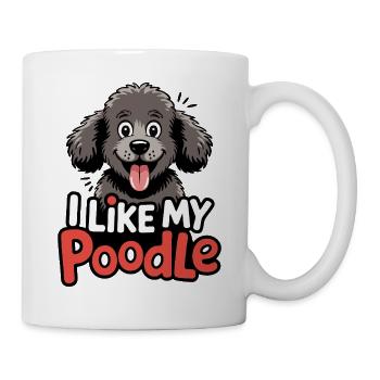 I like my Poodle Hundeliebe - Mug - white - Right