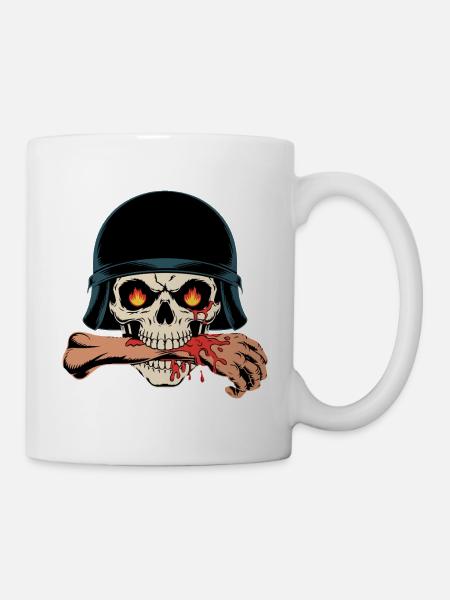 SCHÄDEL - Tasse - Weiß
