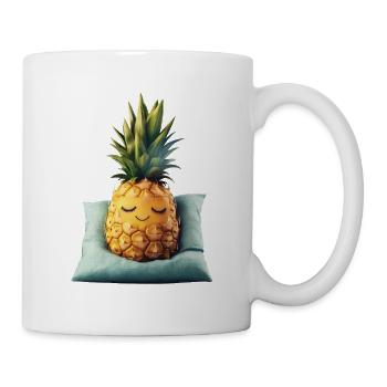 Ananas - Tasse - Weiß - Rechts