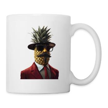 Ananas - Tasse - Weiß - Rechts