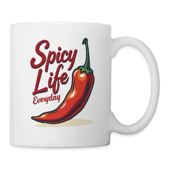 Spicy Life – Chili Vibes for Every Day - Mug - white - Right