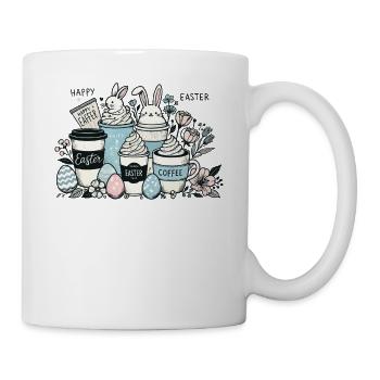 Ostern Kaffeetassen mit Osterhase Design - Tasse - Weiß - Rechts