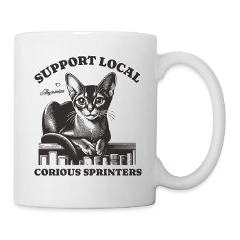 Cat Support Local Abyssinian - Mug - white - Right
