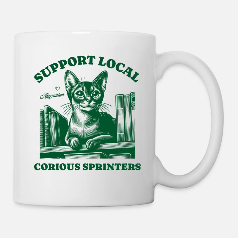 Katze Support Local Abyssinian - Tasse - Weiß