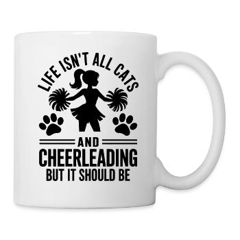Cheerleading disant drôle Cheerleading cadeau - Mug blanc - blanc - Droite