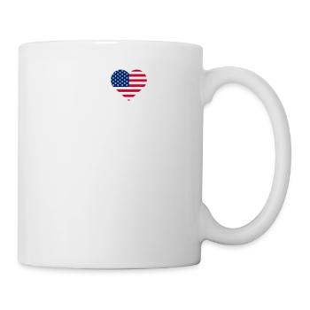 I Love Madrid Cool I Love Wrong Flag USA Liebhaber - Tasse - Weiß - Rechts
