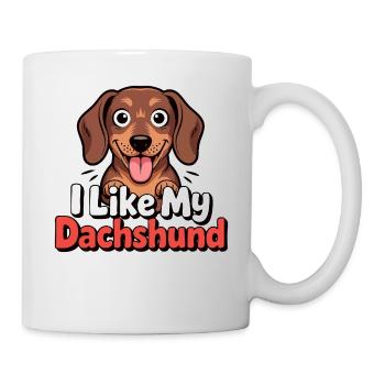 J’aime mon Chien Teckel Love - Mug blanc - blanc - Droite