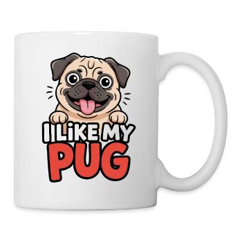 I like my Pug Dog Love - Mug - white - Right