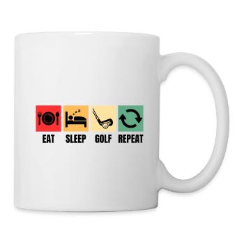 Lustiger Golfspruch für Golfspieler - Tasse - Weiß - Rechts