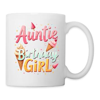 Auntie Of The Birthday Day Girl Party Titi Auntie - Mug - white - Right