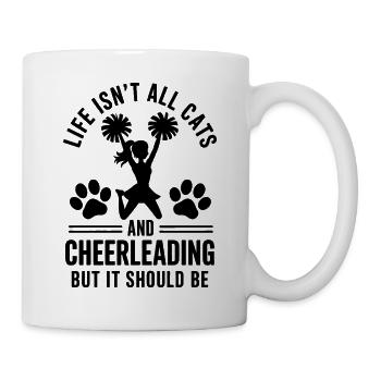 Cheerleading disant drôle Cheerleading cadeau - Mug blanc - blanc - Droite