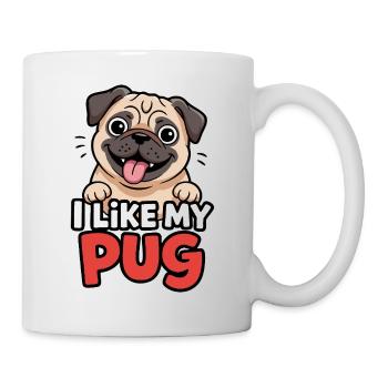 I like my Pug Dog Love - Mug - white - Right